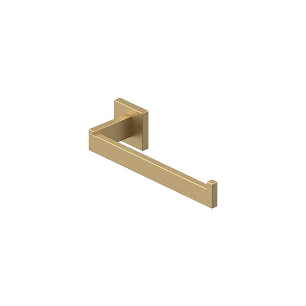 10-in TOWEL HOLDER, SINGLE POST, MM SERIES in Brushed Brass